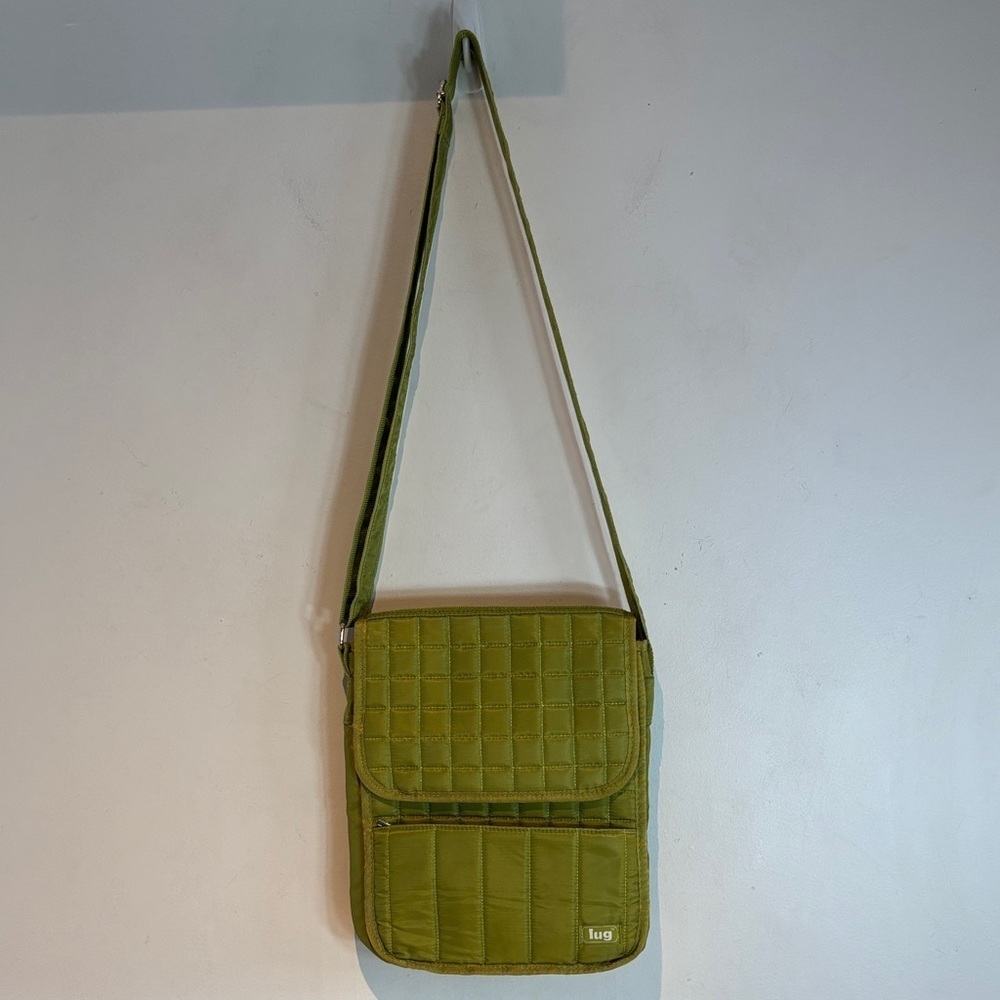 Lug Moped crossbody bag RFID puffer bag green medium NWOT - Picture 7 of 12
